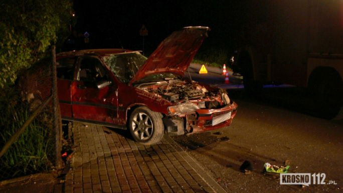 Honda dachowała w Kobylanach