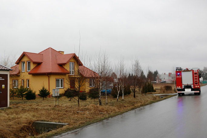 Pożar sadzy w kominie