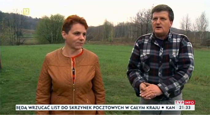 Sarna zdechła. Dziennikarze TVP w Poraju