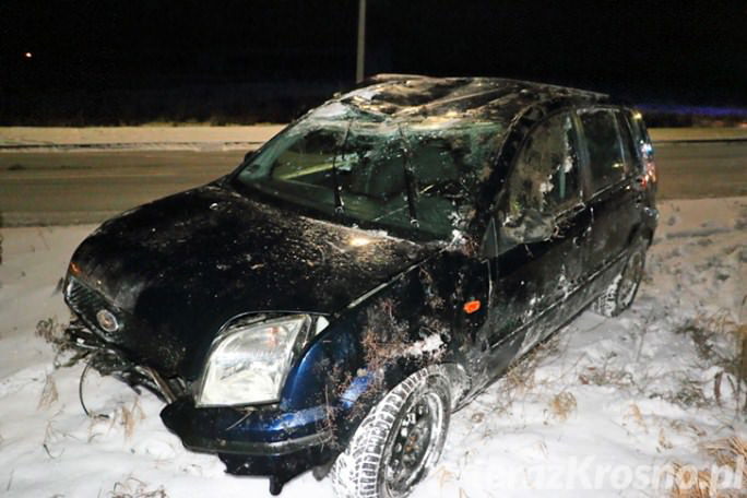 Dachowanie forda w Szczepańcowej