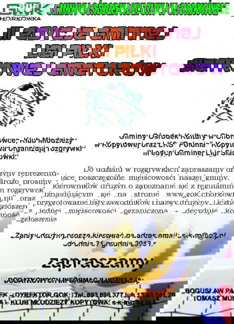 III Edycja Gminnej Ligi Piłki Siatkowej Amatorów