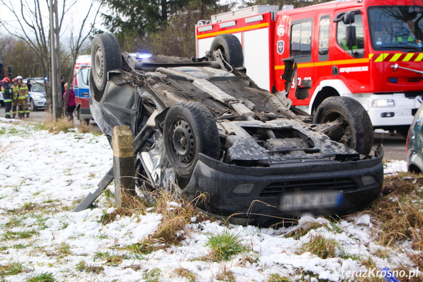 wypadek w Łękach Dukielskich