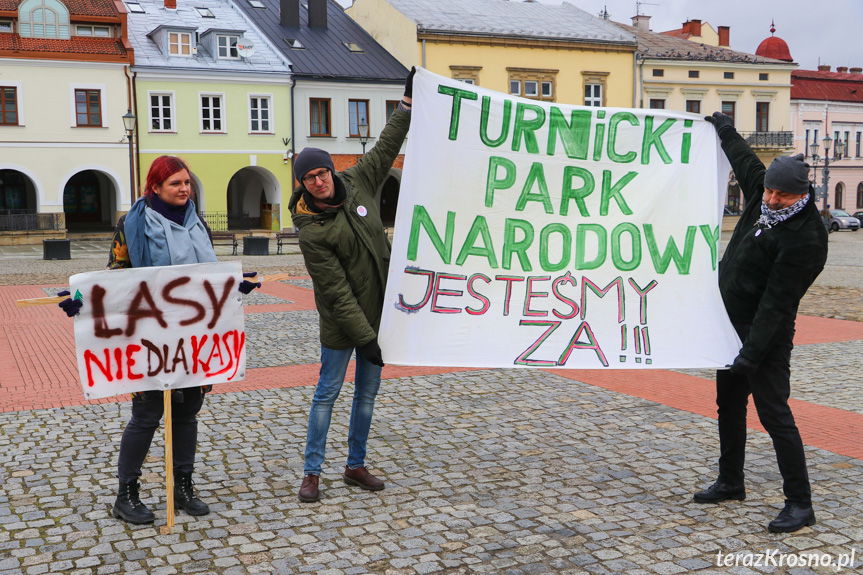 Marsz żałobny dla drzew w Krośnie