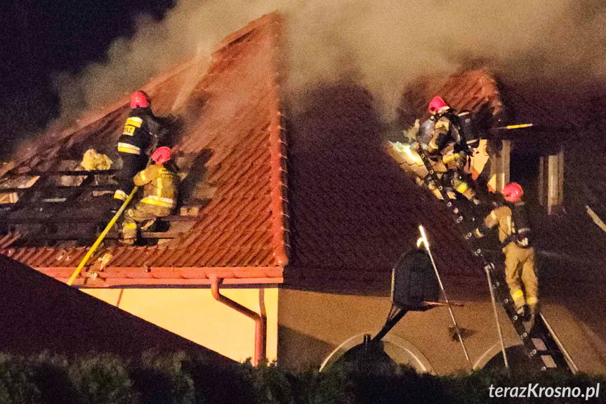 pożar domu w Świerzowej Polskiej