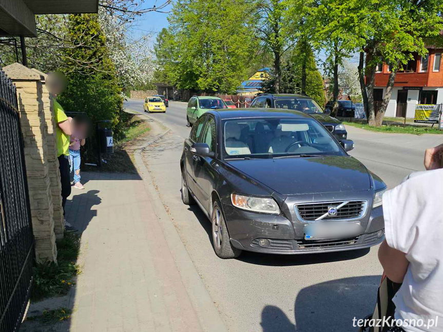 zderzenie samochodów w Zręcinie