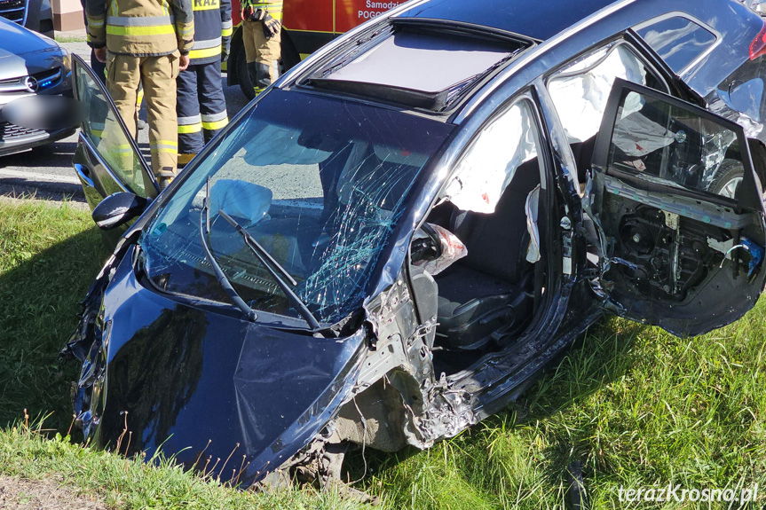 Posada Górna. Zderzenie trzech samochodów