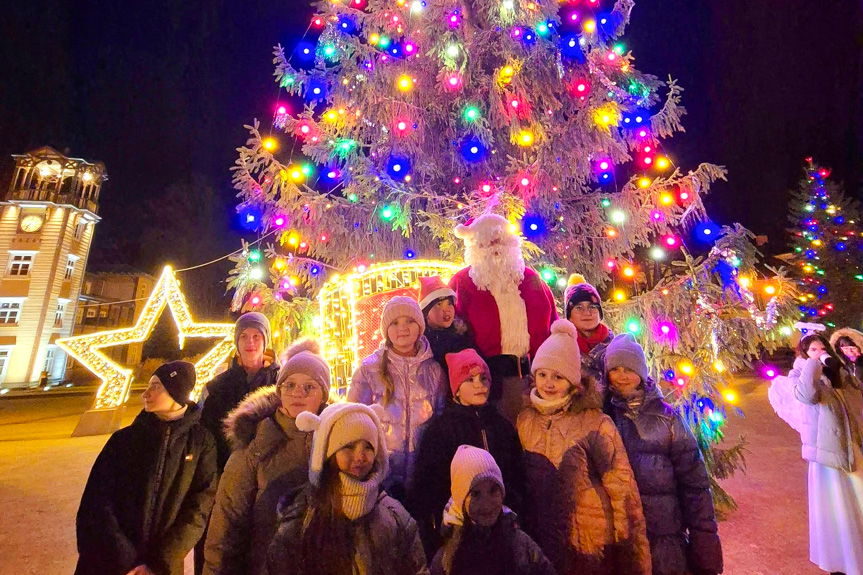 Mikołaj odwiedził Iwonicz-Zdrój - wieczór pełen magii