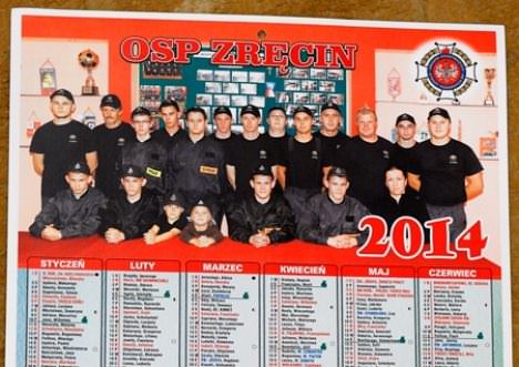 Kalendarz OSP Zręcin na 2014 rok