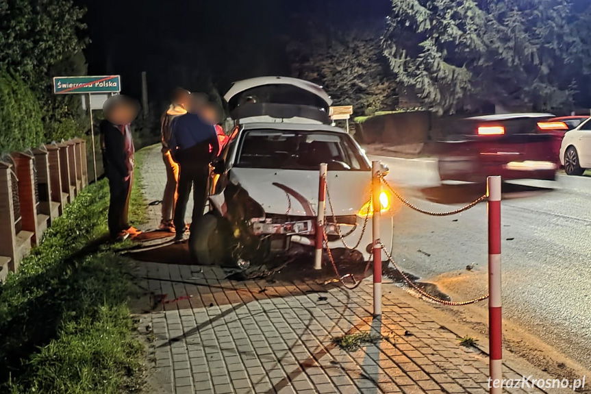 Groźnie wyglądająca kolizja w Świerzowej Polskiej