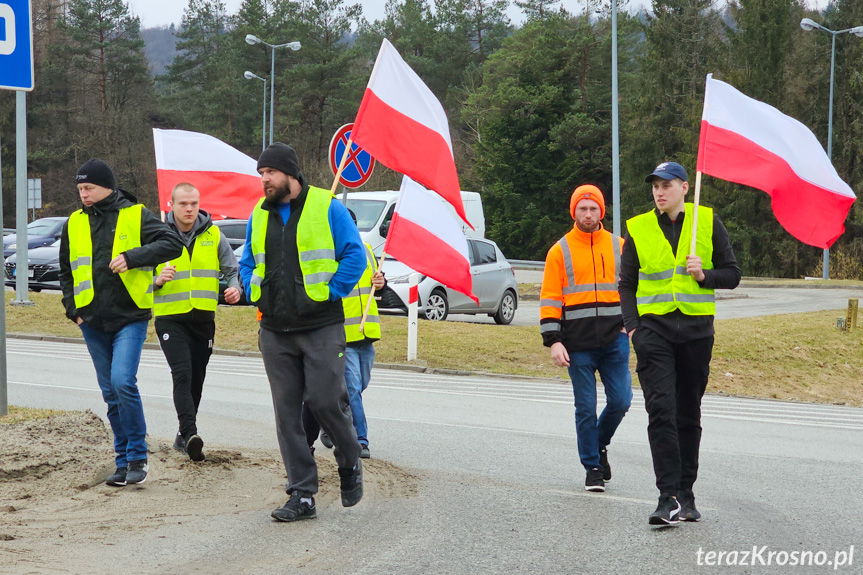 Protest rolników na granicy polsko-słowackiej w Barwinku
