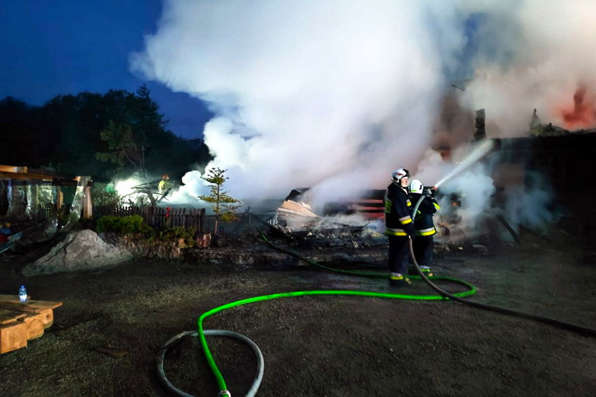 Tragiczny pożar w hotelu w powiecie bieszczadzkim