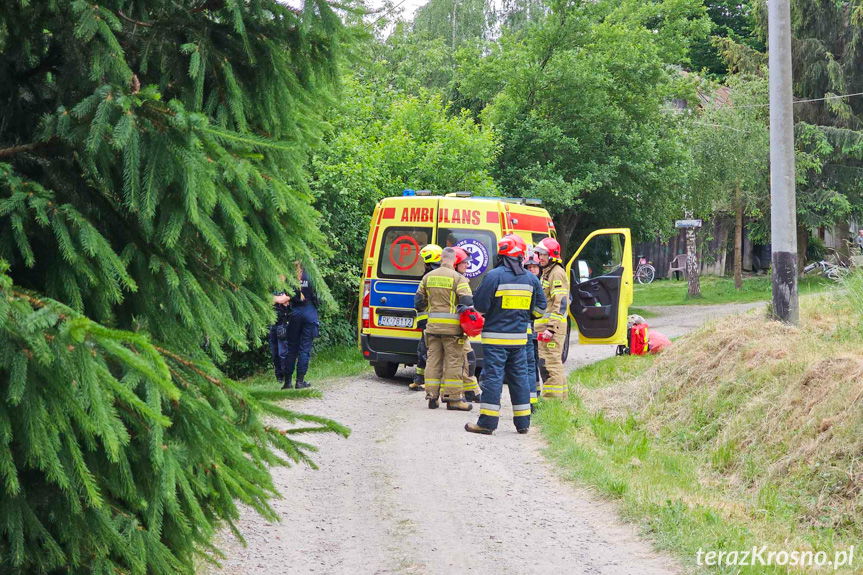 Zręcin. Ciężko poparzony mężczyzna