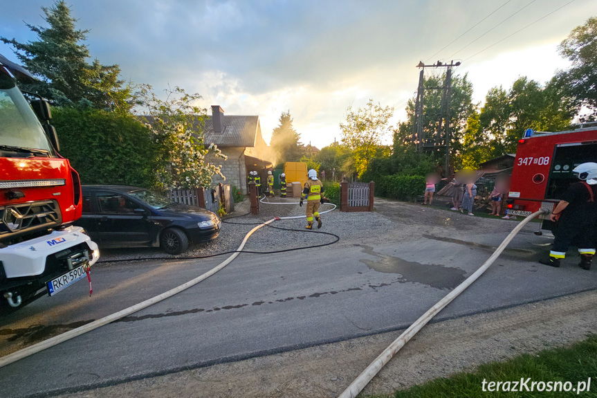 Pożar w budynku mieszkalnym w Kopytowej