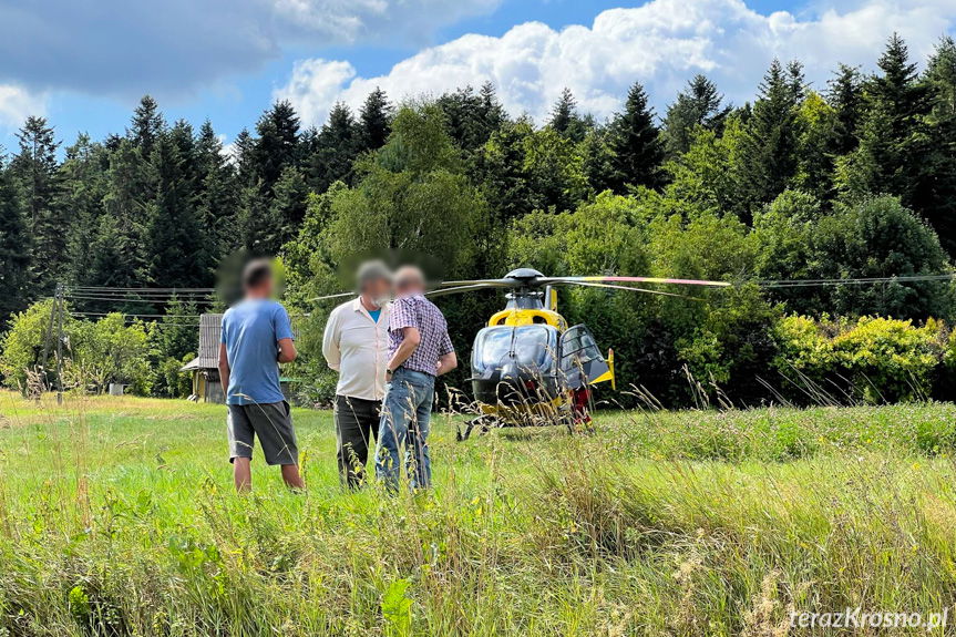 Lubatowa. Wywrócony ciągnik przygniótł traktorzystę
