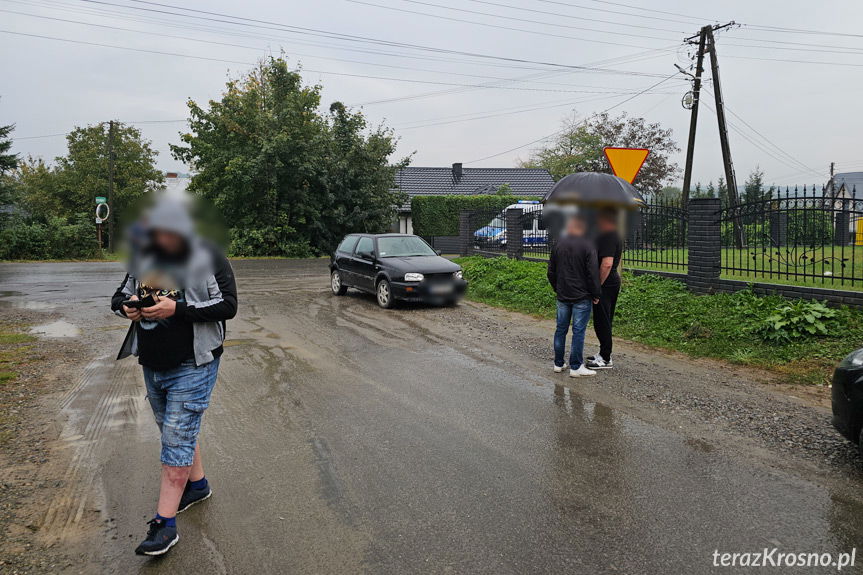 Kolizja w Łękach Dukielskich