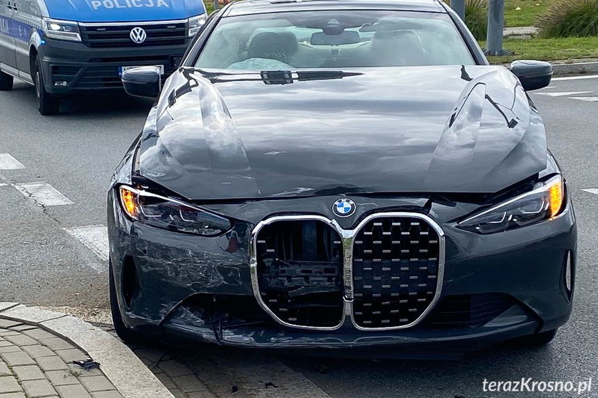 Zderzenie BMW i Toyoty w Krośnie