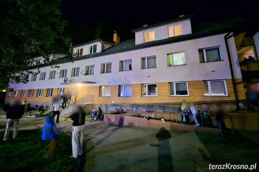 Krosno. Pożar w mieszkaniu