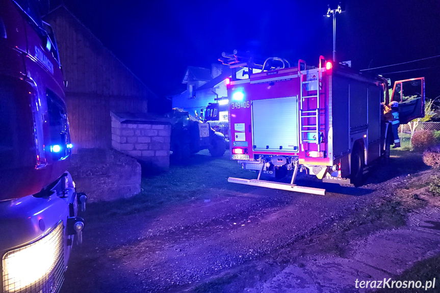 Leśniówka. Pożar w garażu