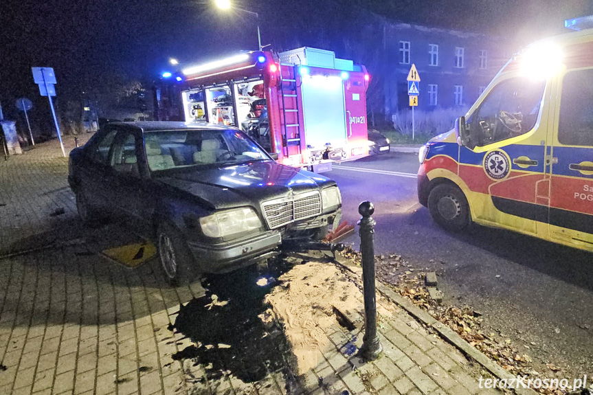 Poważny wypadek w Krośnie. Potrącenie dwóch osób