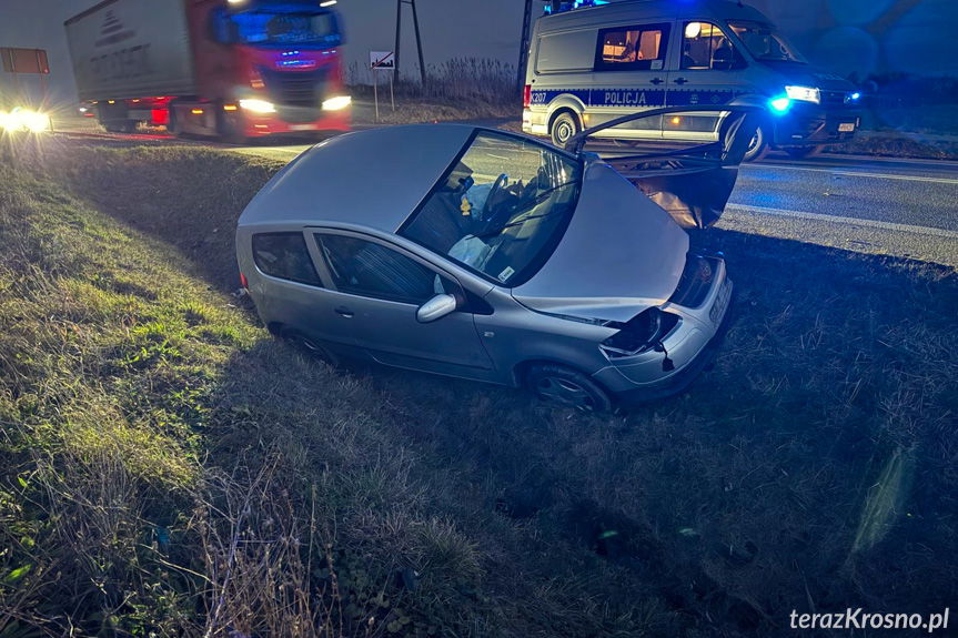 Zderzenie na DK19 w Rogach