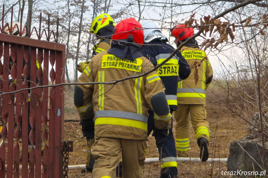 Kopytowa. Pożar budynku gospodarczego