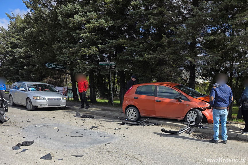 Zręcin. Zderzenie dwóch osobówek