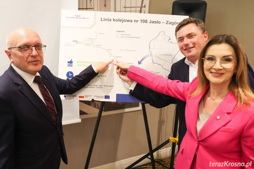 Podpisanie umowy na rewiatlizację kolei na odcinku Jasło - Nowy Zagórz