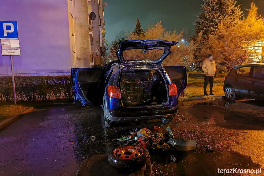 Podpalacz samochodu zatrzymany. To 27-latek z gminy Chorkówka
