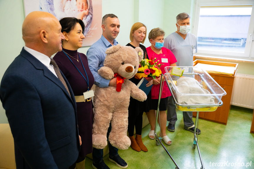 Pierwszy mieszkaniec powiatu krośnieńskiego urodzony w 2023 roku