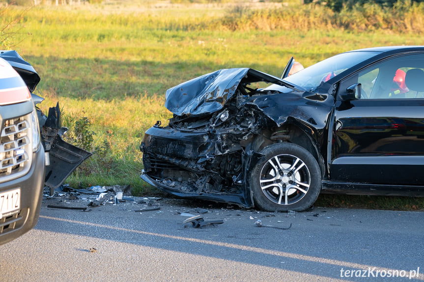 Wypadek w Zręcinie na Bieszczadzkiej