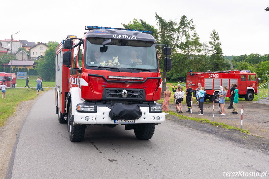 Powitanie samochodu OSP Leśniówka