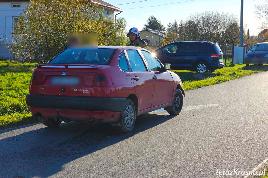 Zderzenie dwóch samochodów w Szczepańcowej
